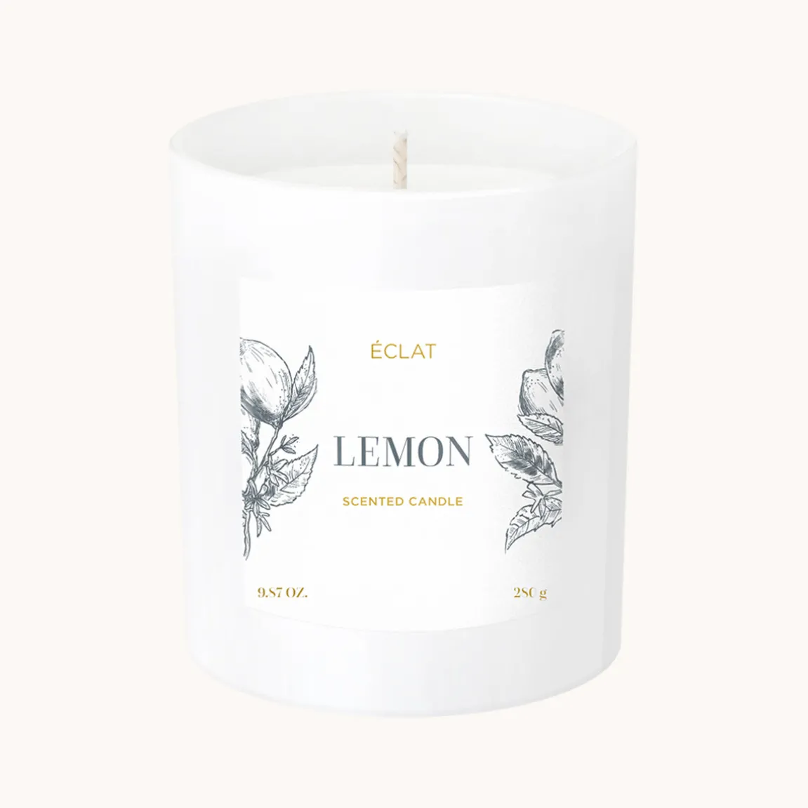 ÉCLAT Lemon Duftkerze aus Sojawachs
