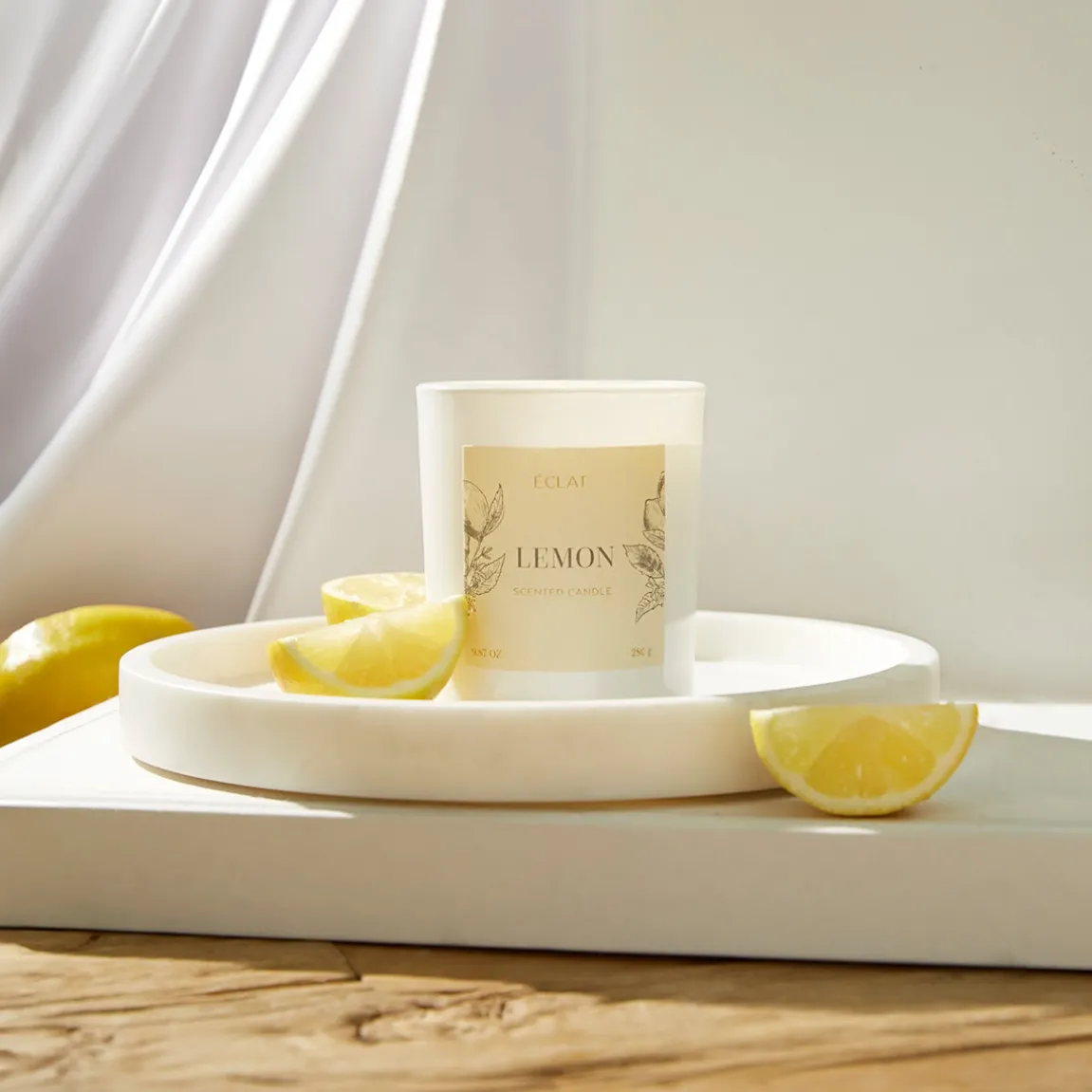 ÉCLAT Lemon Duftkerze aus Sojawachs